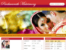 Tablet Screenshot of parshwanathmatrimony.com